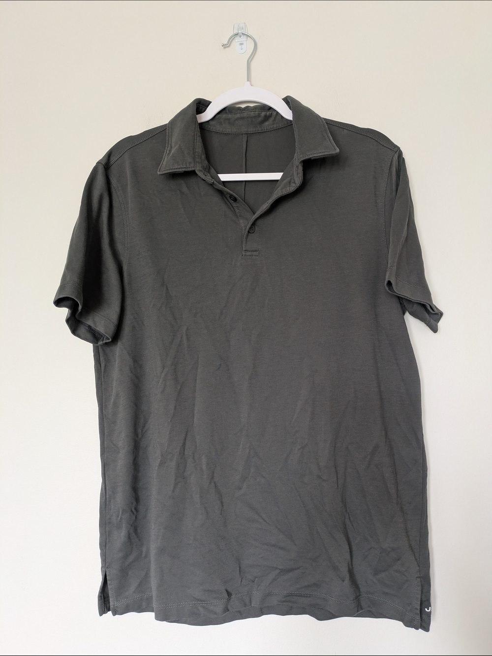 Jack Archer Men's Charcoal Short-Sleeve Polo Sz L